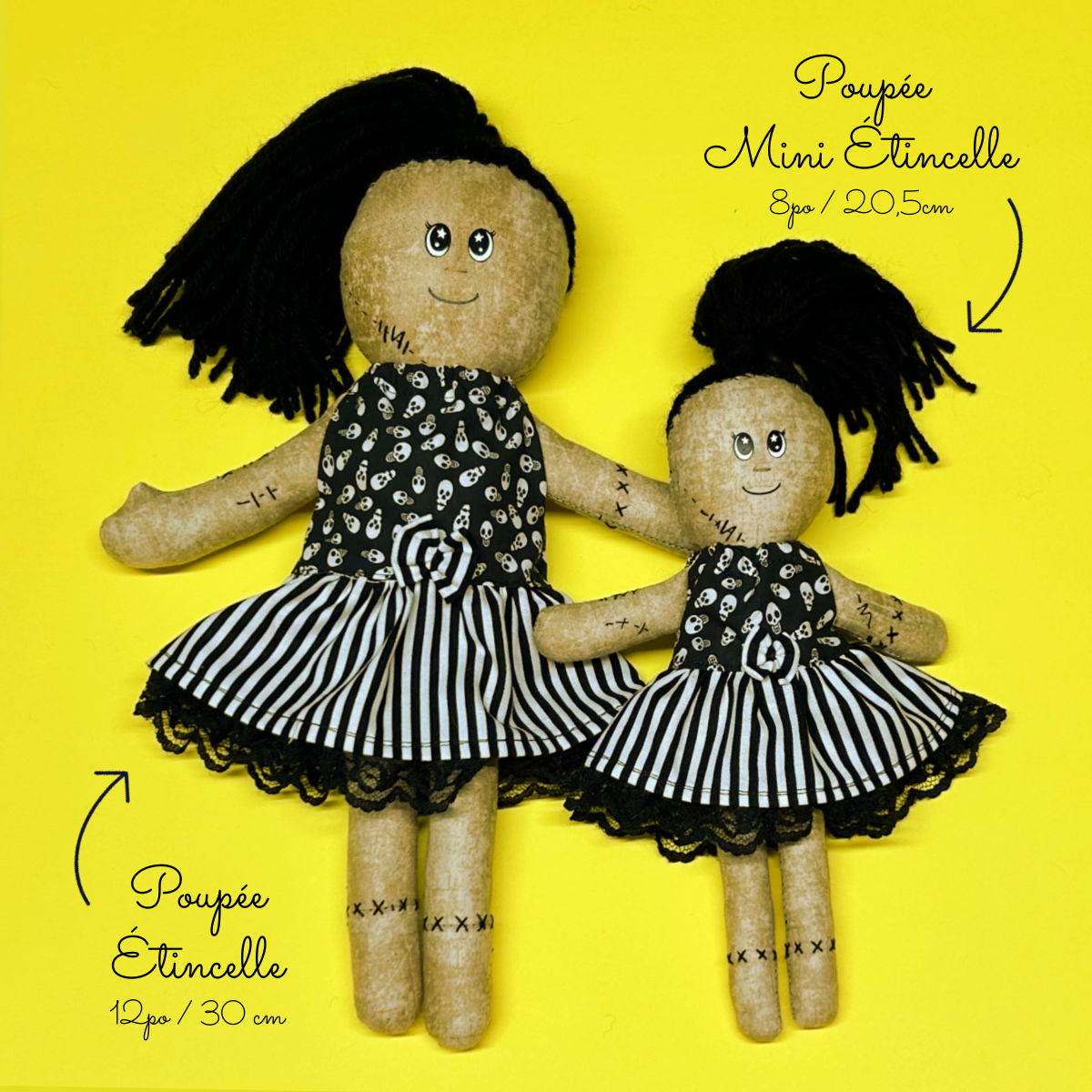 Agatha, la poupée Vaudou - poupée de chiffon 12po