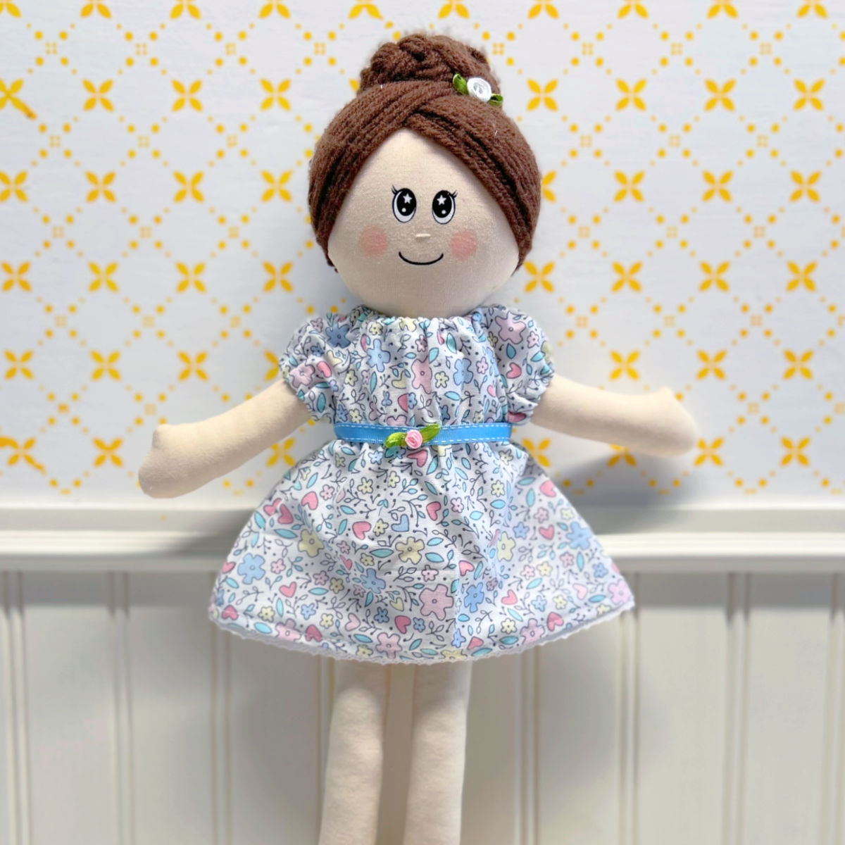 Robe 1 Petites fleurs - vêtement de poupées