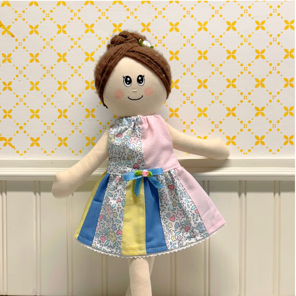 Robe 3 Petites fleurs - vêtement de poupées