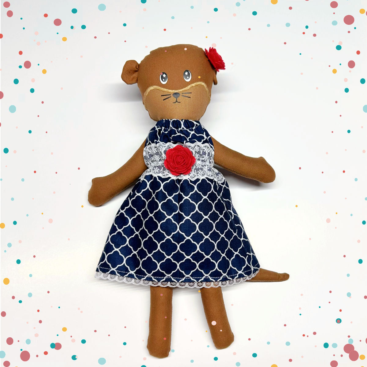 Mme Loutre - Poupée de chiffon 12po