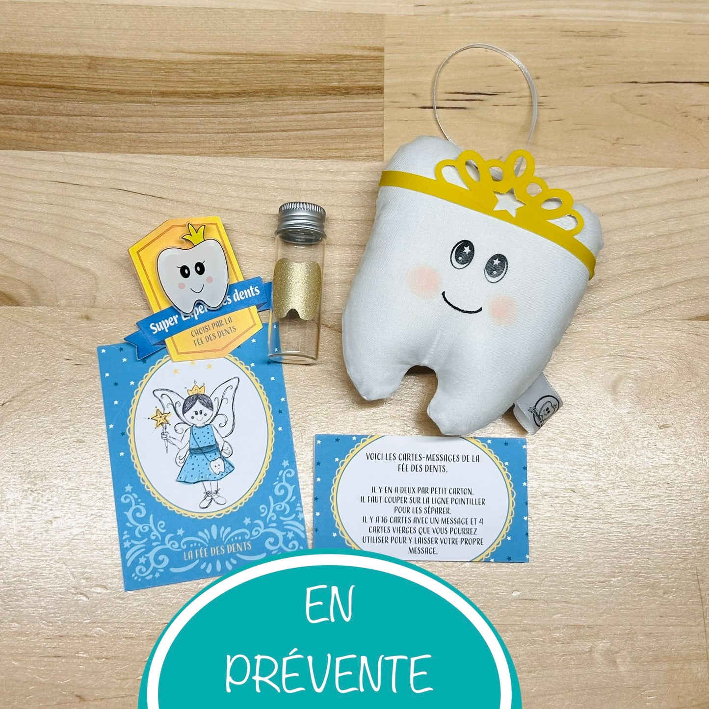 Ensemble de pochette de fée des dents - Petite reine