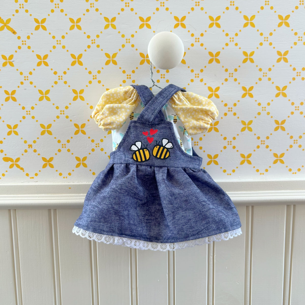 Ensemble jumper Petite abeille - vêtement de poupées