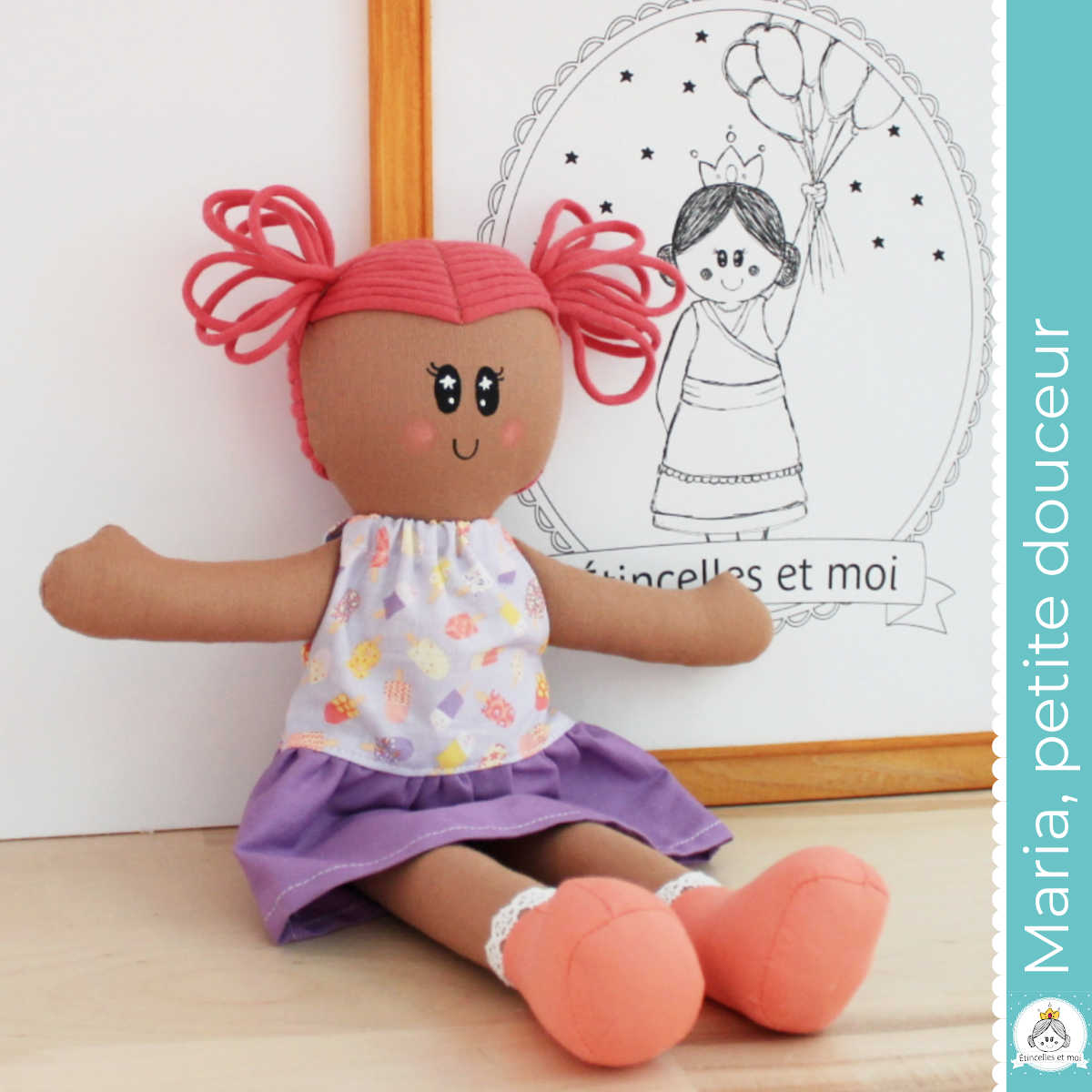 Maria, petite douceur - Poupée de chiffon 12po