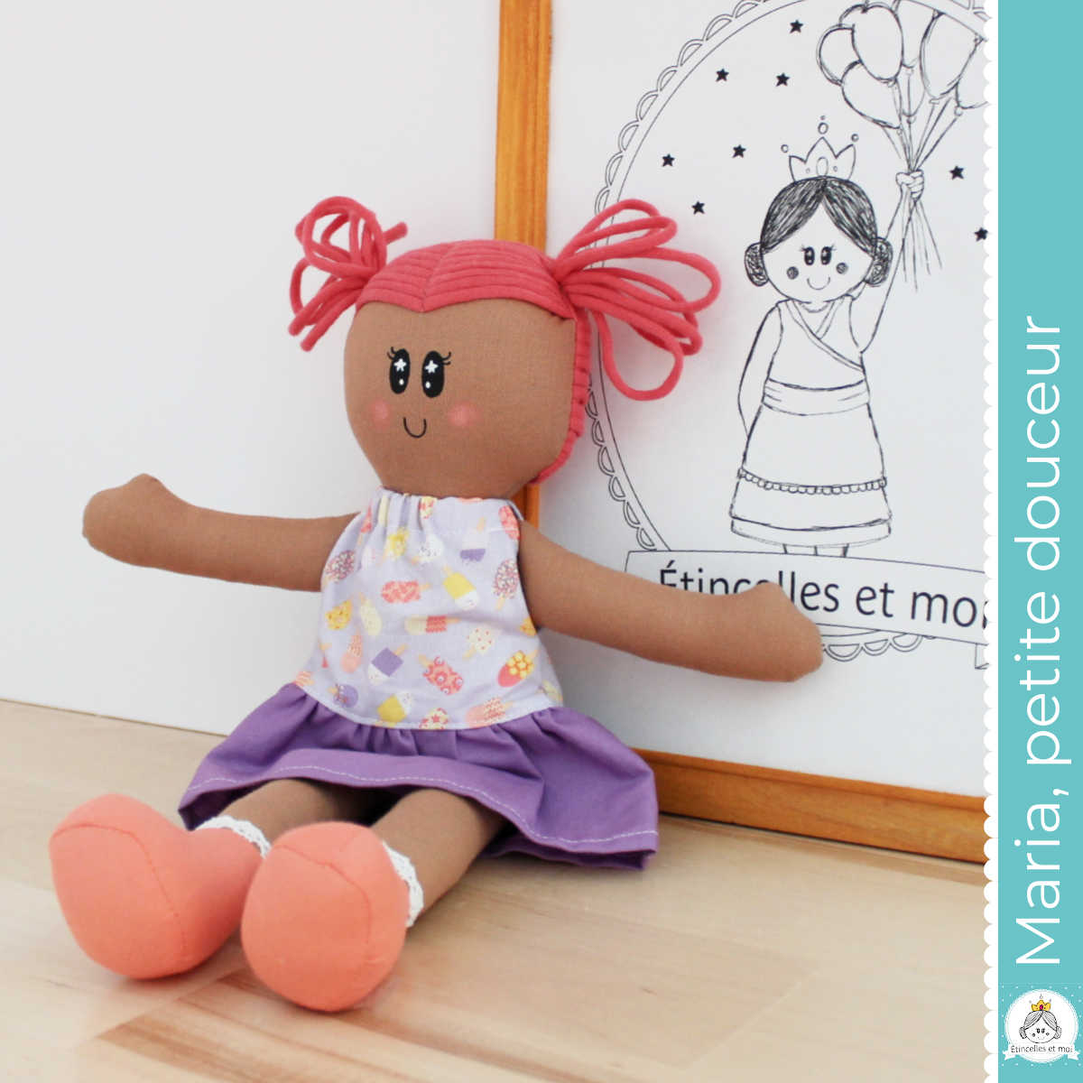 Maria, petite douceur - Poupée de chiffon 12po