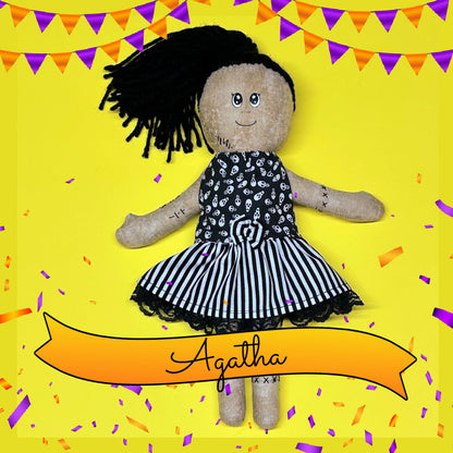 Agatha, la poupée Vaudou - poupée de chiffon 12po