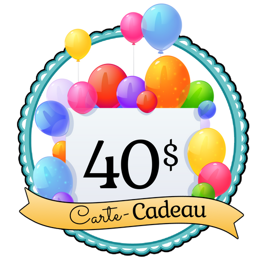 Carte-Cadeaux Étincelles et moi - 40$