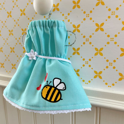 Robe 6 Petite abeille - vêtement de poupées