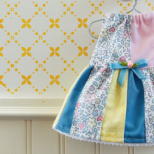 Robe 3 Petites fleurs - vêtement de poupées